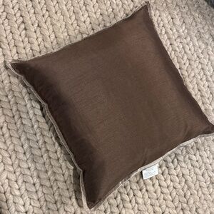 Elegant Brown Throw Pillow